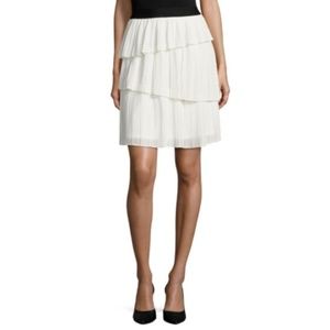 Woven Pleated Skirt